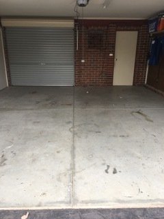 dirty garage floor