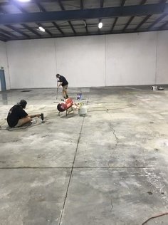 creating lines in cement