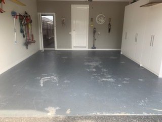 unsealed garage