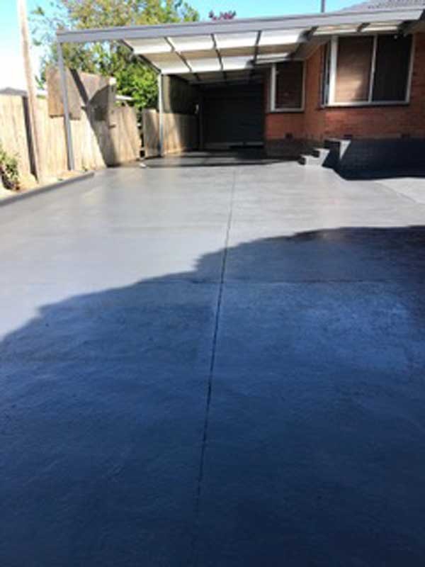 after picture of clean beautiful driveway
