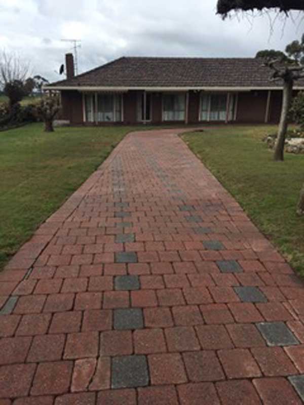 nice red brick sidewalk