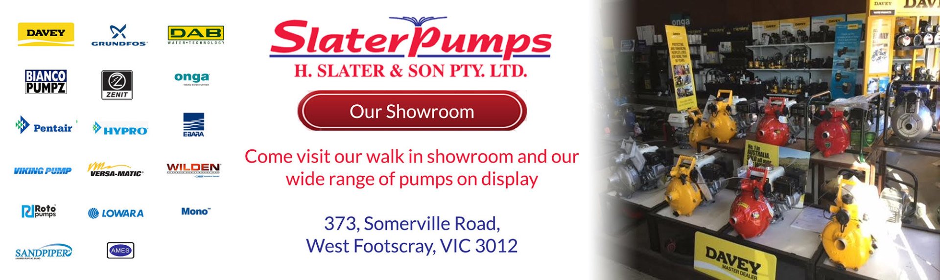 Water Pumps and Tank Pumps in Melbourne Slater Pumps
