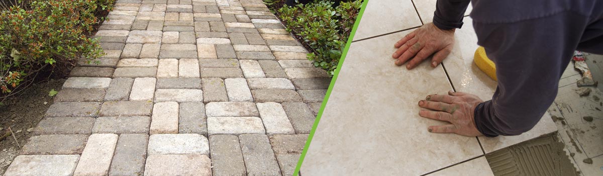 specialist landscaping and maintenance tile path way and tile fixing