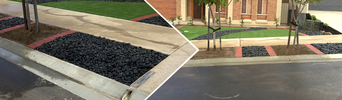 specialist landscaping and maintenance side way pavement