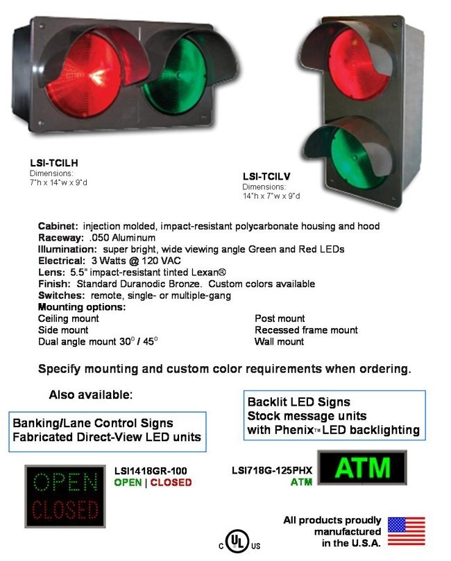 Traffic Signal Lights & Lane Control Units