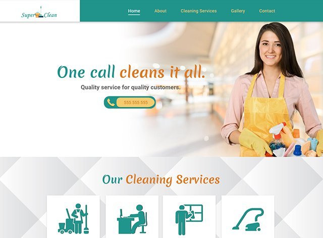 Cleaning Website Design Themes by Search Marketing Specialists
