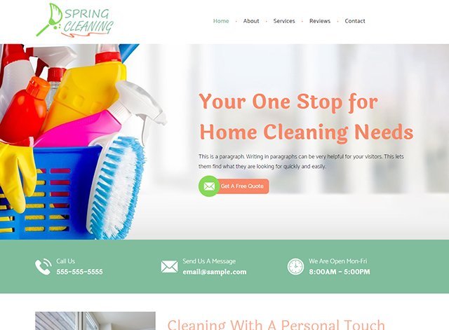 Cleaning Website Design Themes by Search Marketing Specialists
