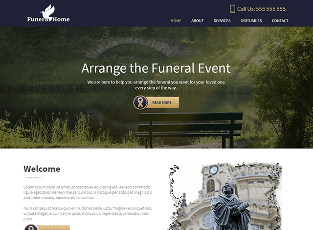 Funeral Website Design Themes by Search Marketing Specialists