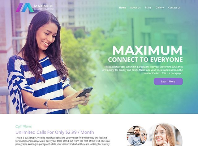 Telecom Website Design Themes by Search Marketing Specialists