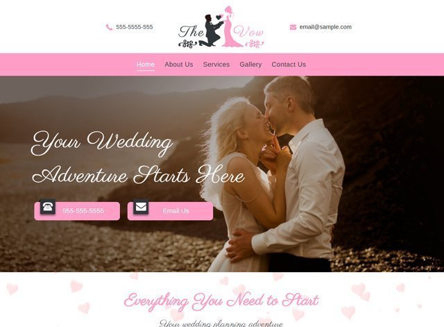 Wedding Website Design Themes by Search Marketing Specialists