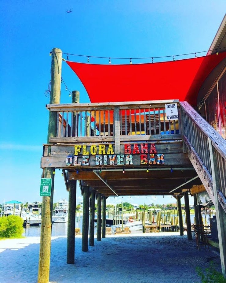 PICTURE GREAT FOOD IN ORANGE BEACH AT THE OLE RIVER GRILL RESTAURANT