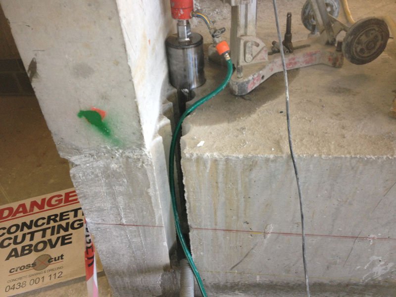 core drilling removal