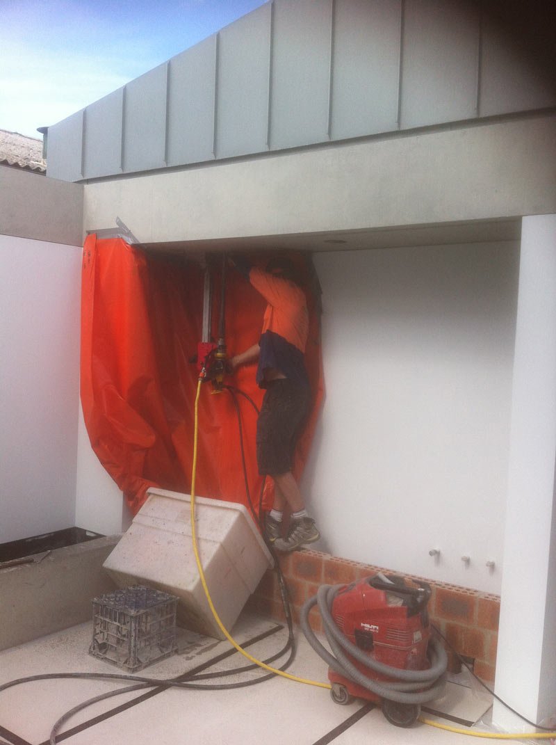 inverted drill concrete cutting