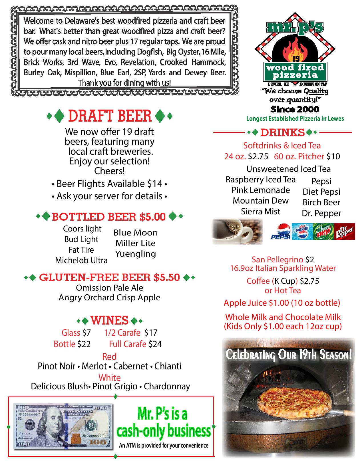 Mr. P Wood Fired Pizza Lewes De