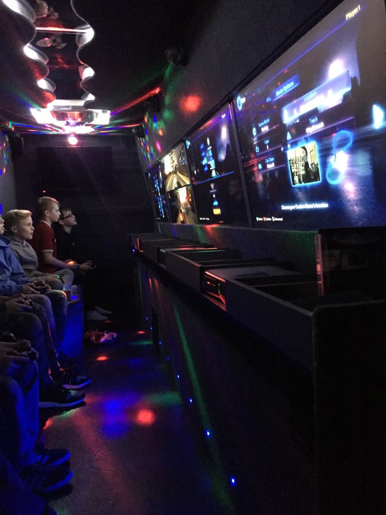 Xbox Gaming Van in Manchester, Cheshire and Warrington. The party bus