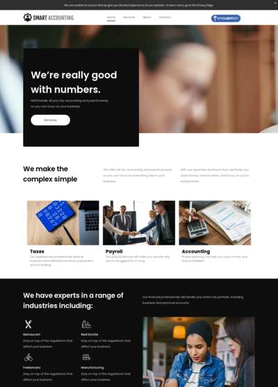 My Client Key We're Great with Numbers - Black Template