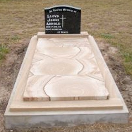 single grave double headstone