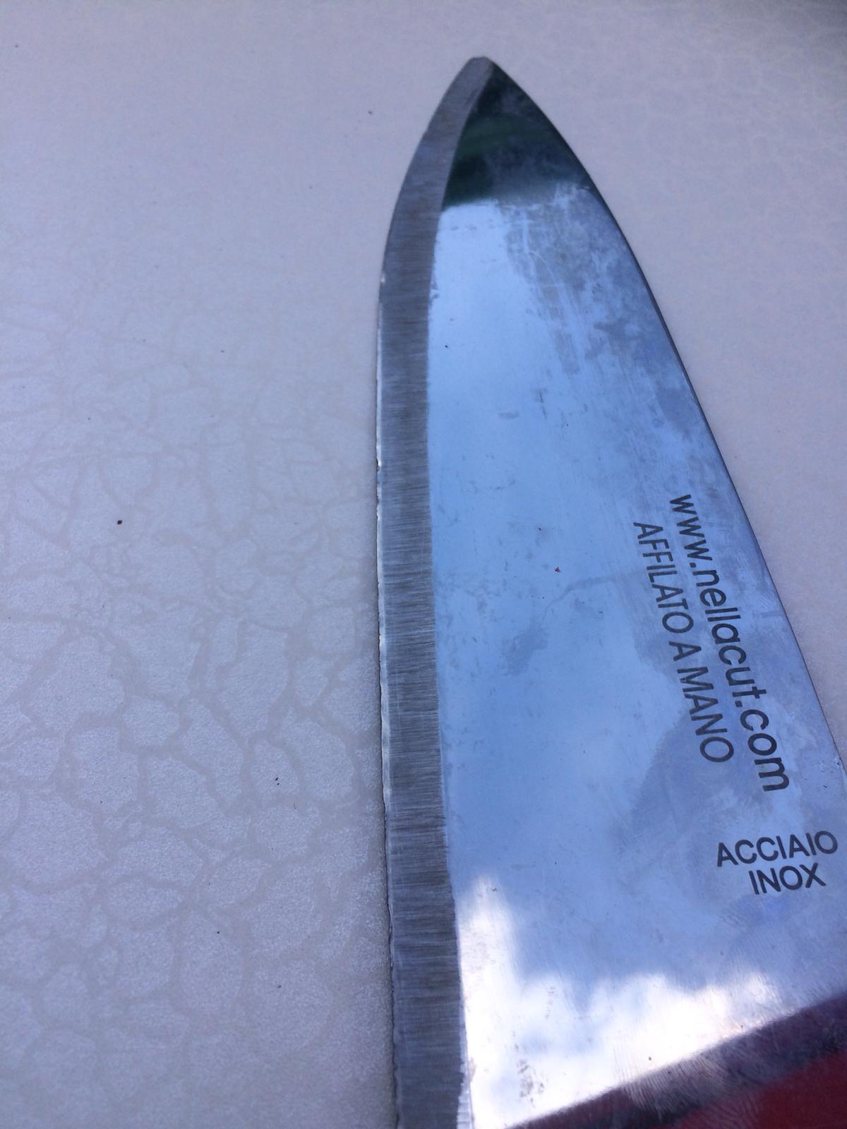 Before and after sharpening On Point Sharpening Services