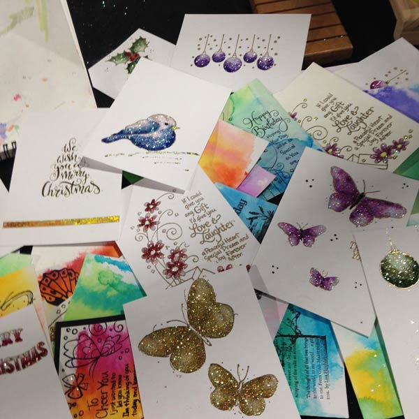 Little Bits cards with butterflies