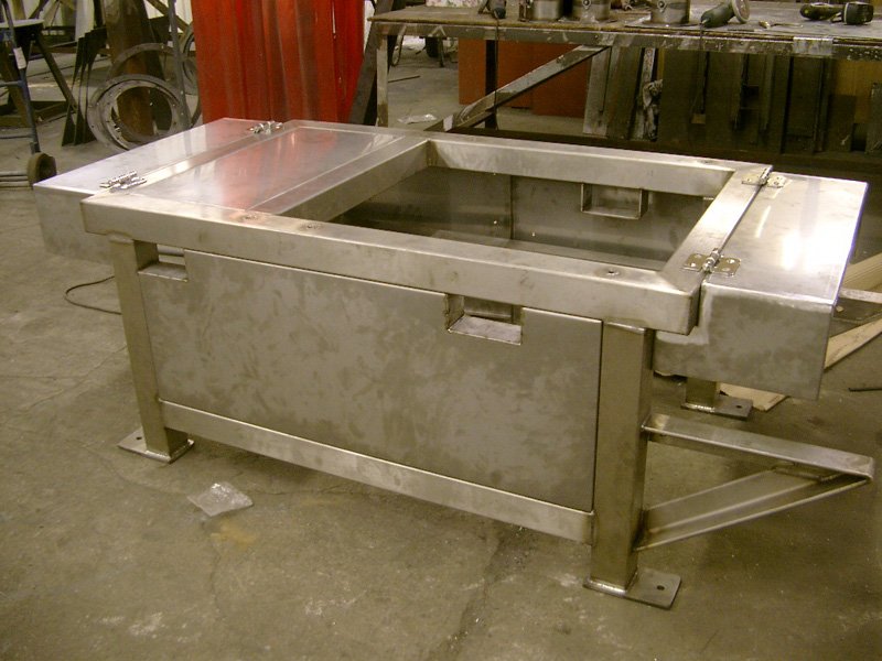 Stainless steel metal workers at A & C Sheet Metal Ltd