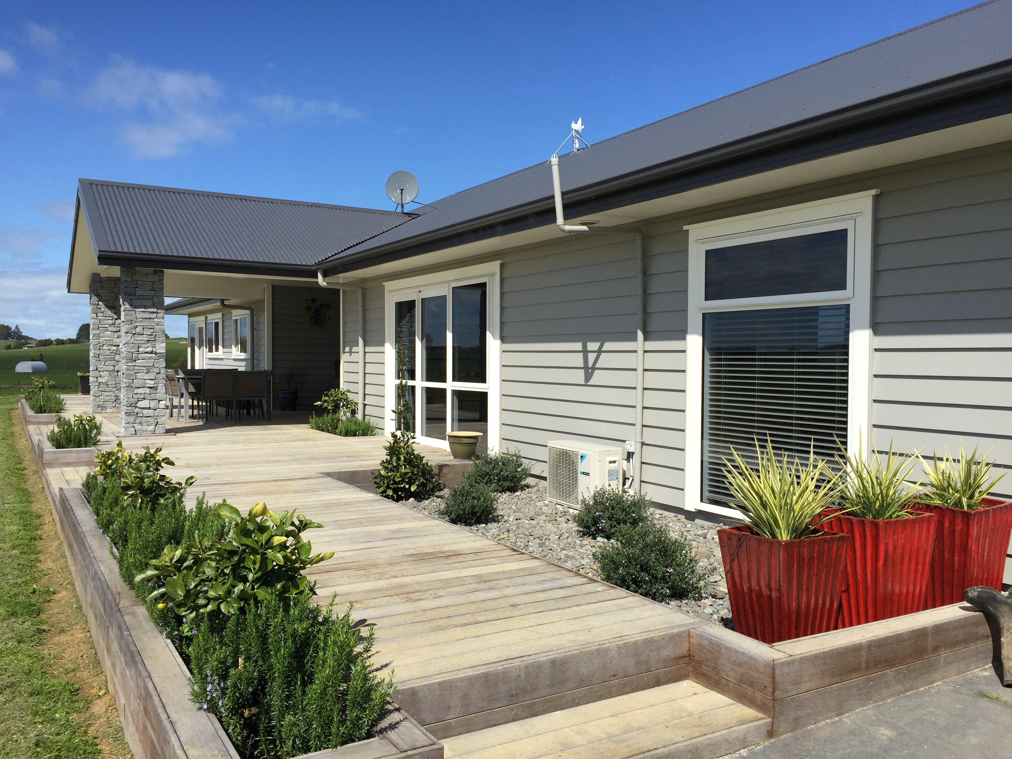 View of a newly constructed house 