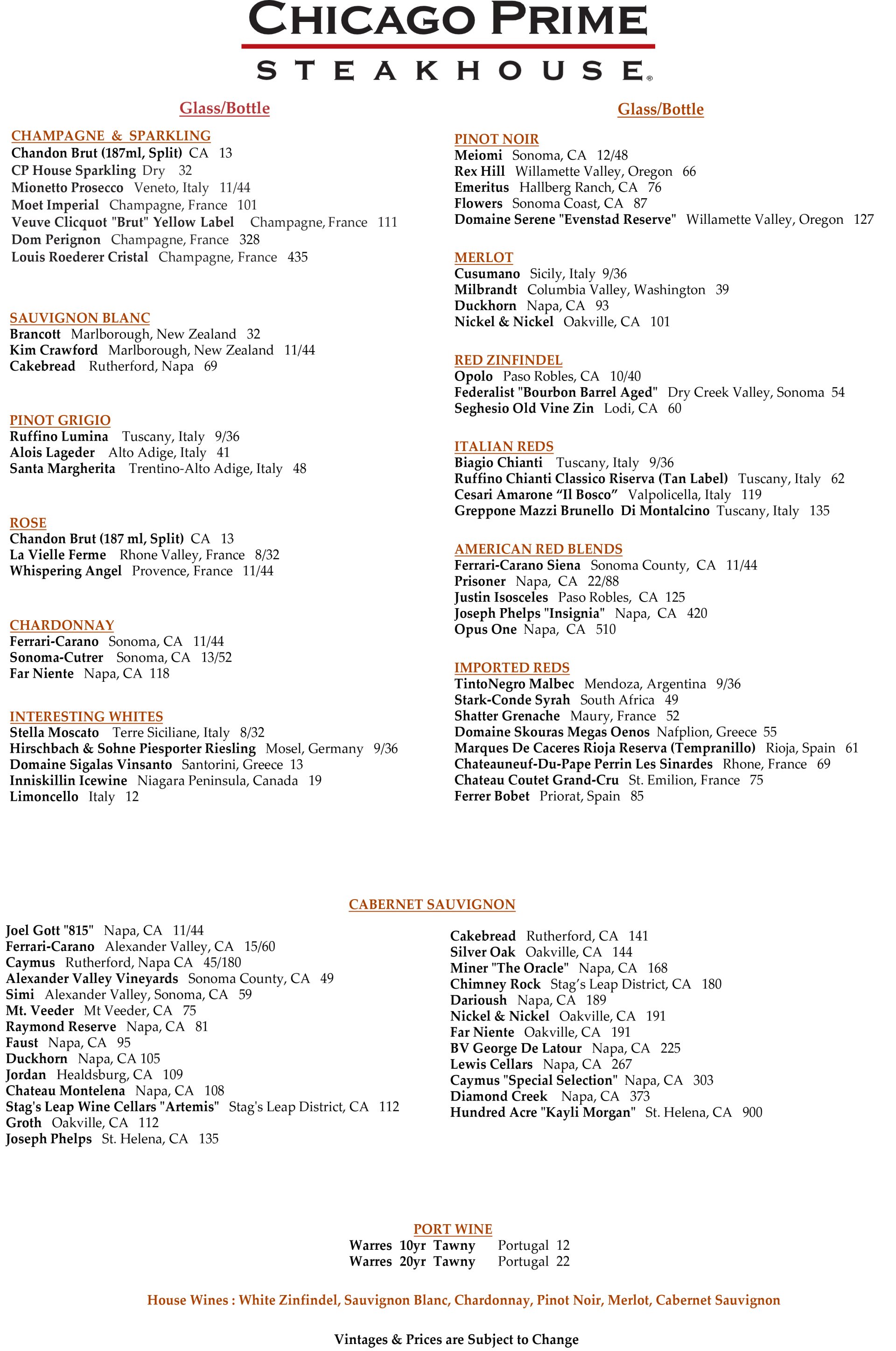 Chicago Prime Steakhouse