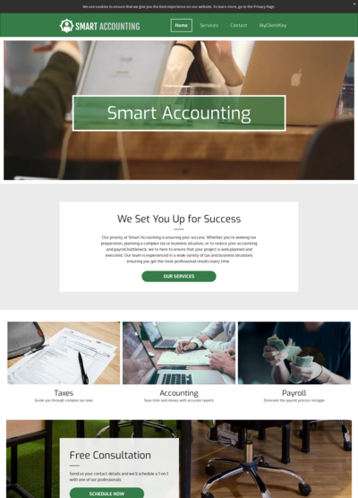 My Client Key Smart Professional - Green Template