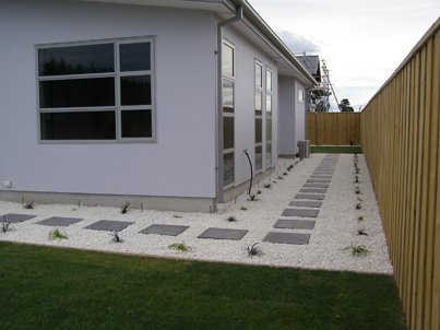 Landscaping work in progress