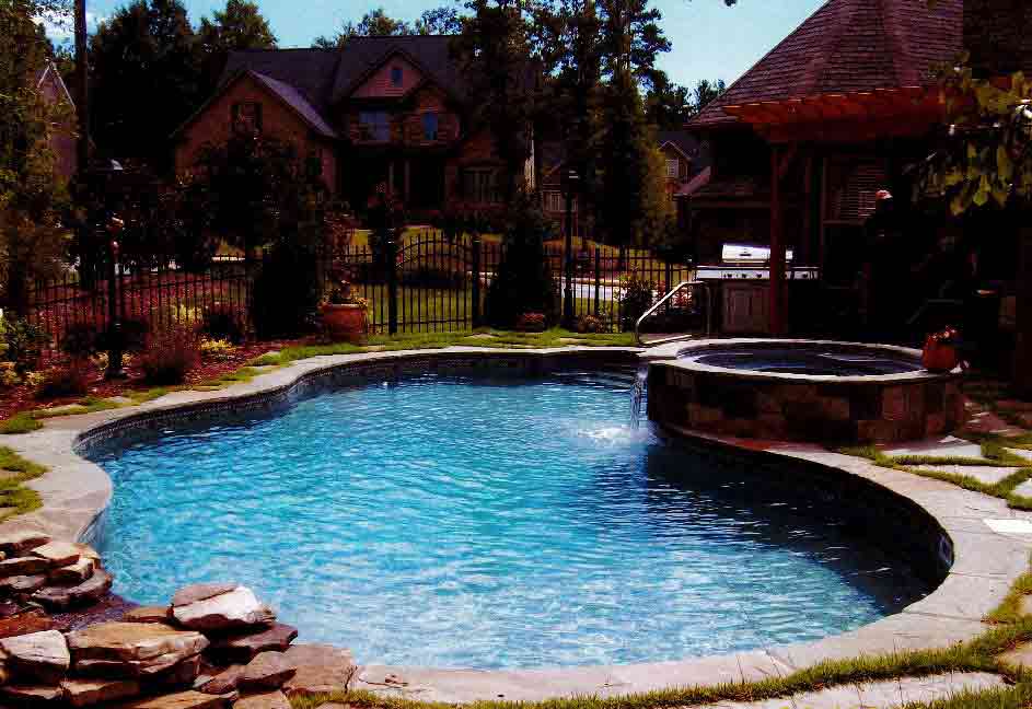 Custom inground pool Greenville, SC AAA Custom Pools