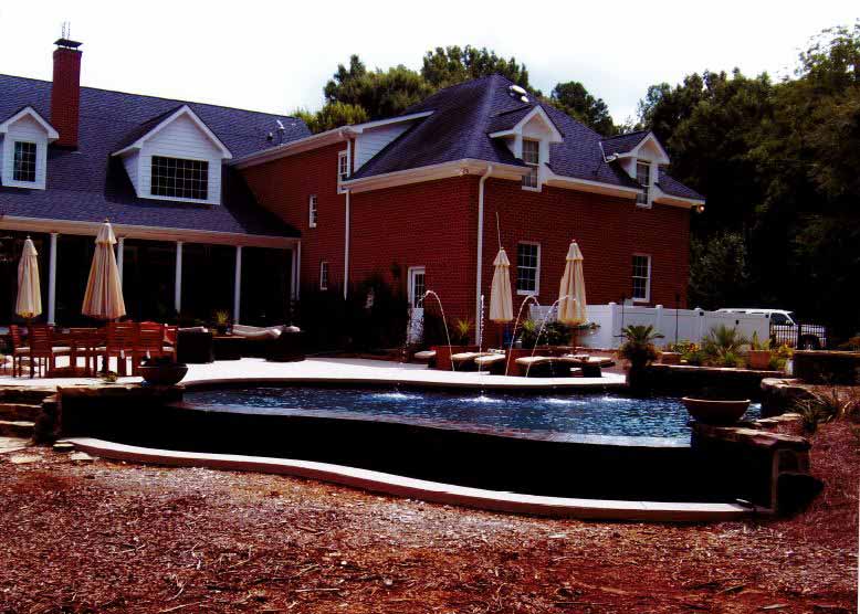 Custom inground pool Greenville, SC AAA Custom Pools