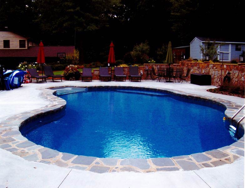 Custom inground pool Greenville, SC AAA Custom Pools