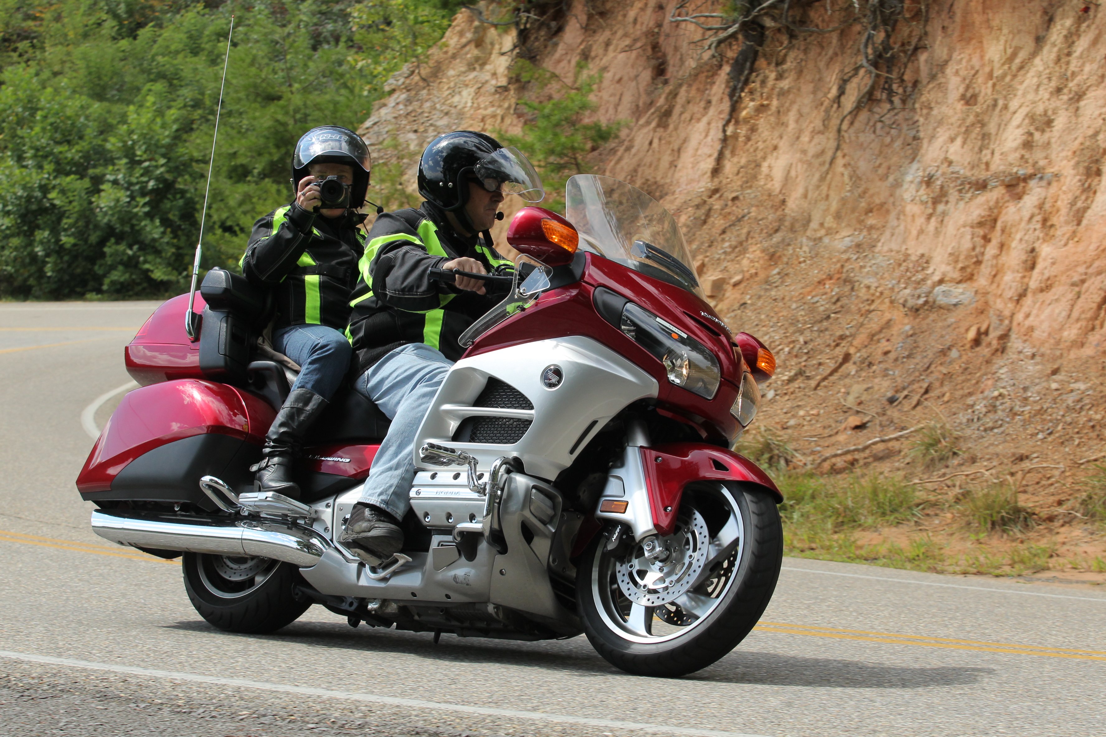 View of custom motorbike built by experts 