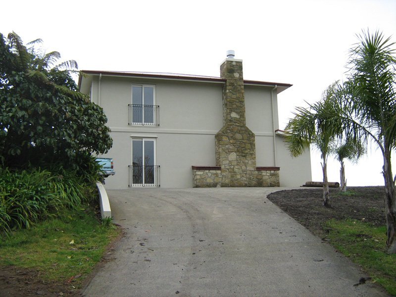 Newly constructed concrete driveway 