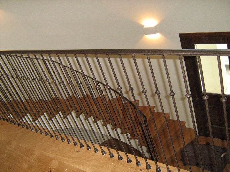 Construction work done by professionals on the stairway 