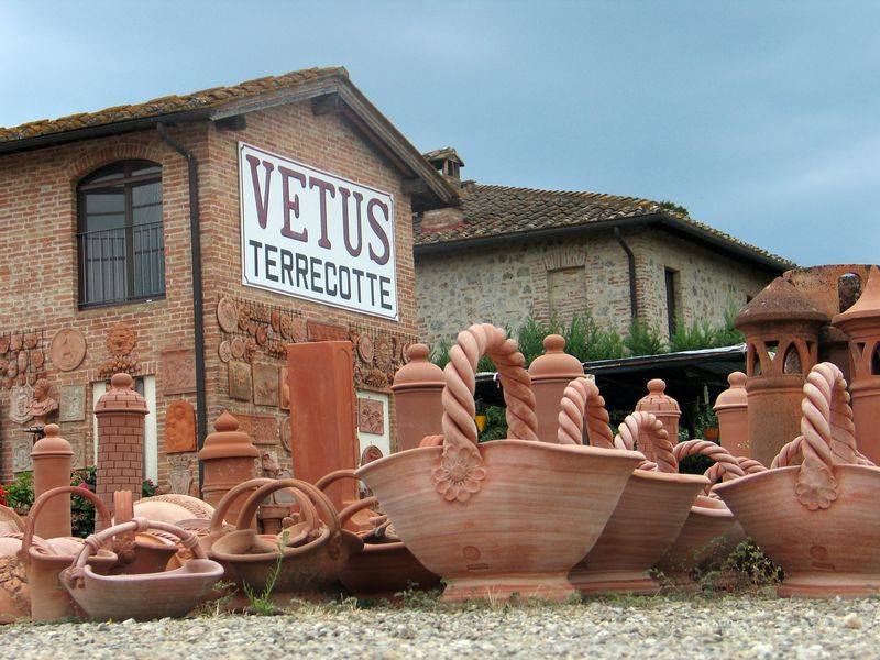 Cotto grezzo e smaltato Sovicille, SI TERRECOTTE CERAMICHE VETUS