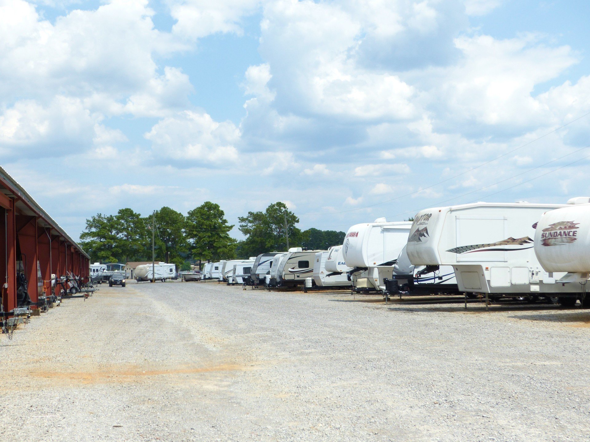 RV parking, camping, boat and rv storage, and convenience store.