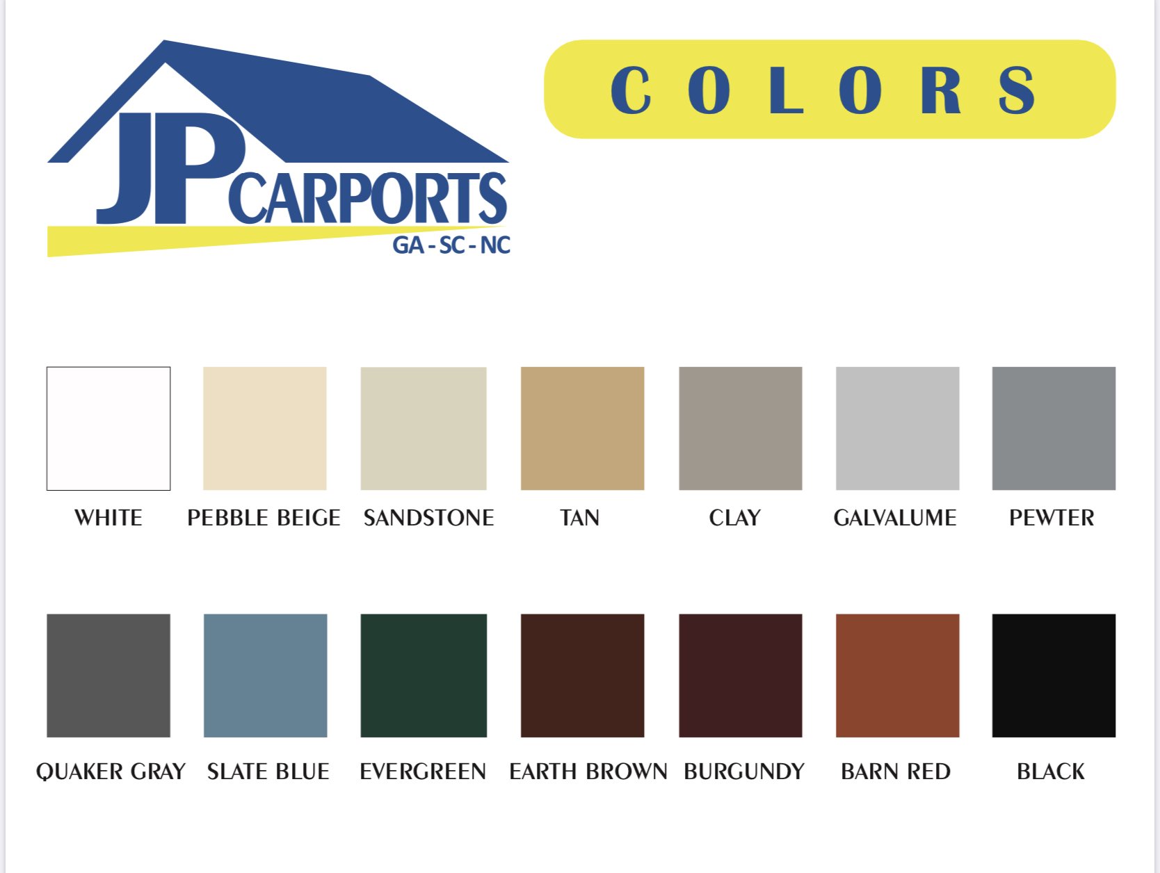 Carport Builder JP Carports NC SC