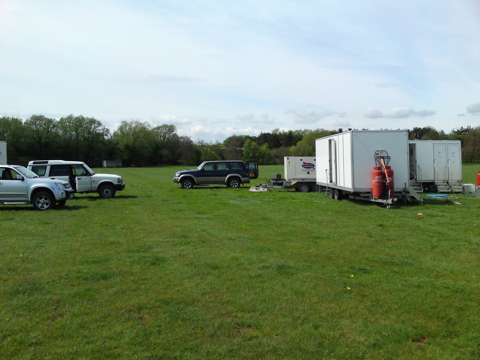 Mobile shower units for hire in and around the Bristol, Bath & Glastonbury