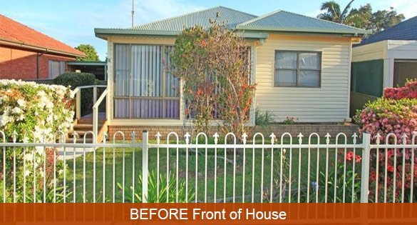 simclad home improvements pty ltd before front of house