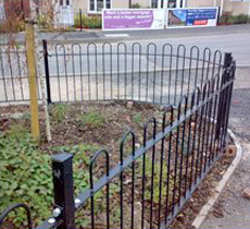 Metal fencing