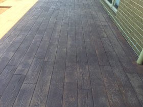 new wood patio