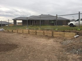 land being prepared for new concrete