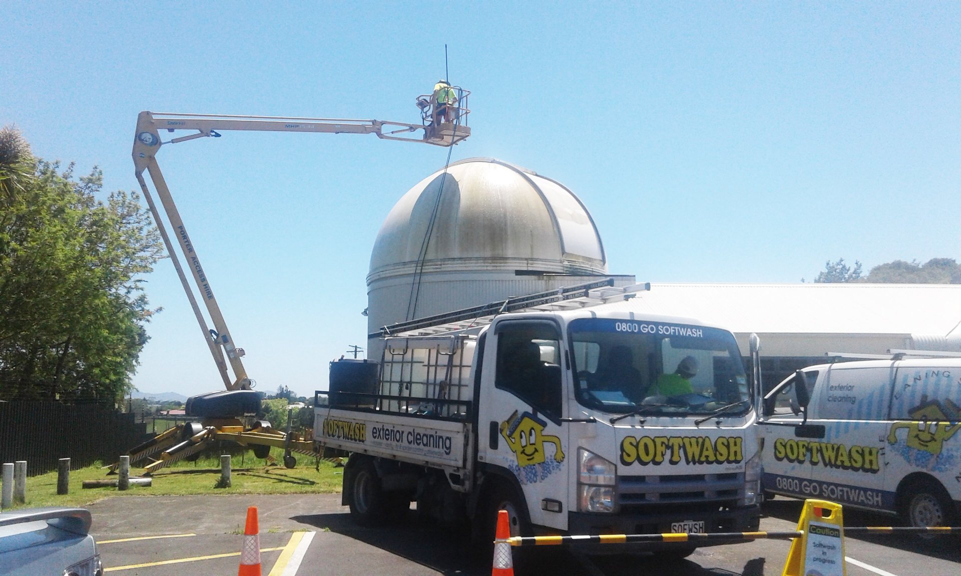 Softwash Cleaning Auditorium