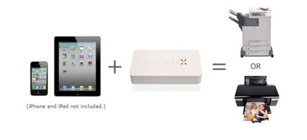 apple xprint servers enables wireless printing from ipads and iphones