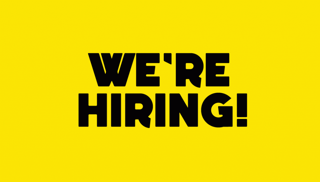 We're hiring!