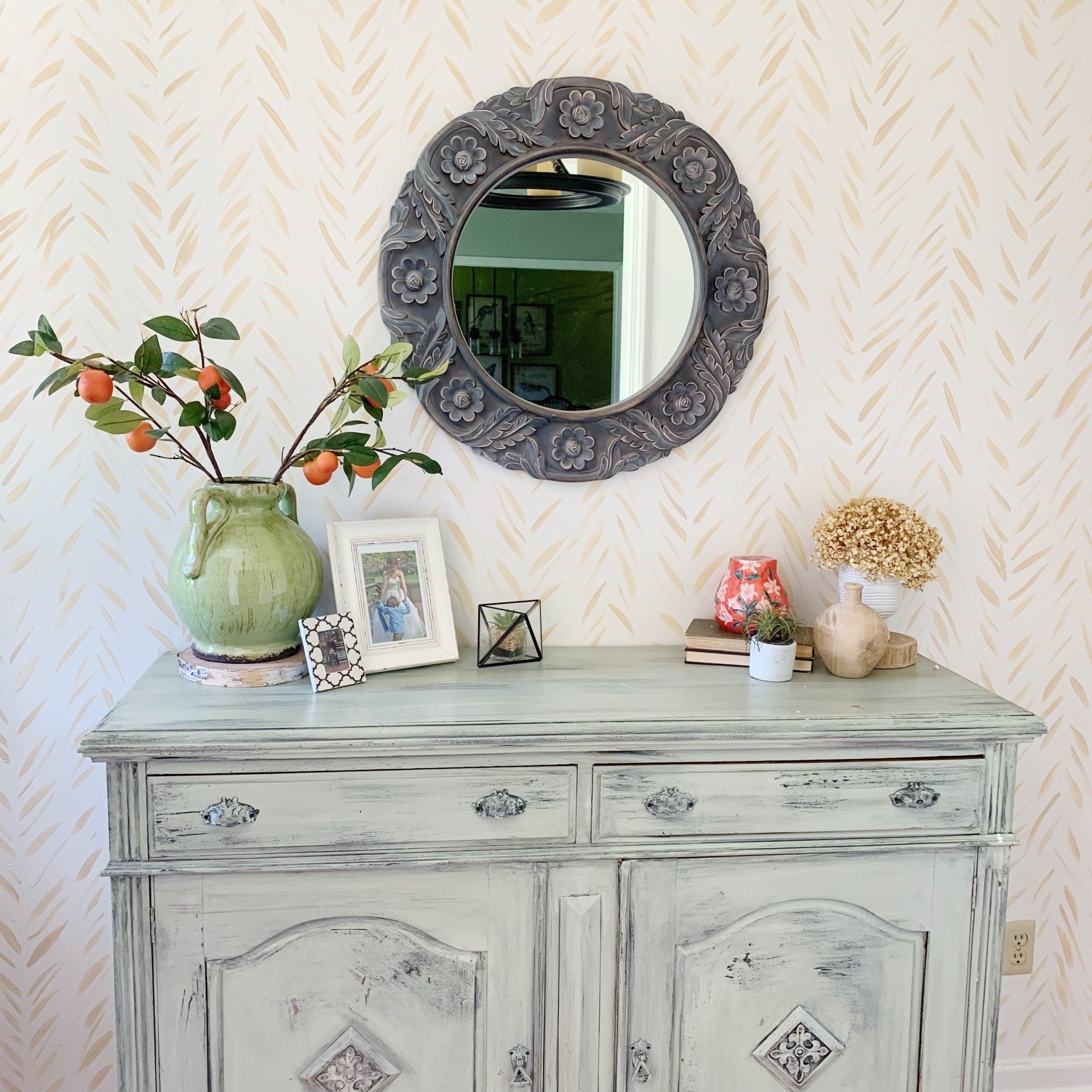 Painted Faux Wallpaper