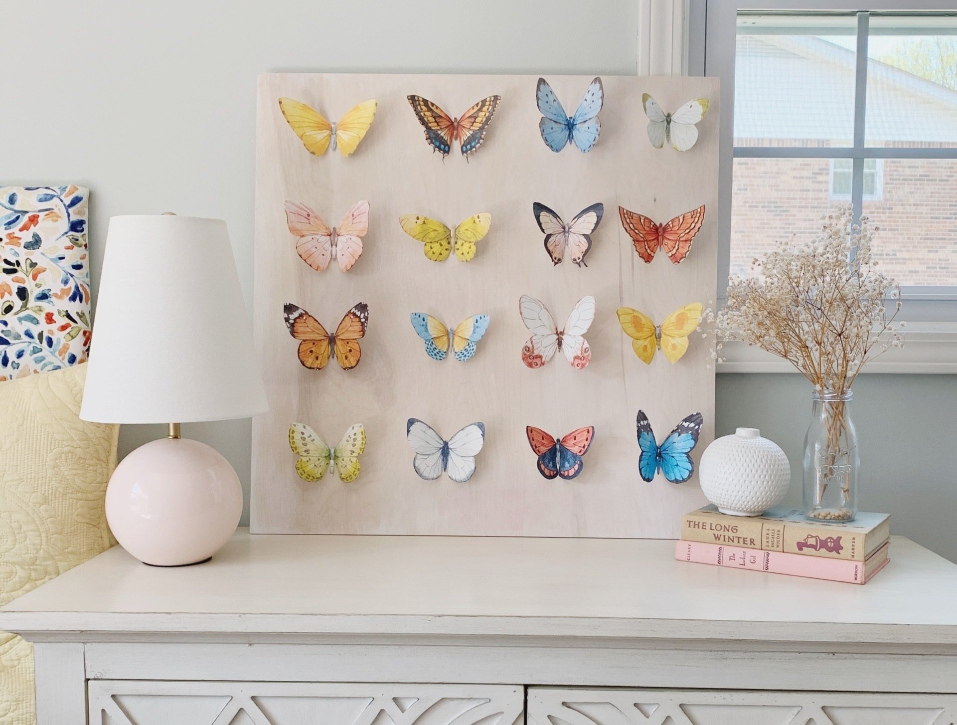 DIY Butterfly Wall Art