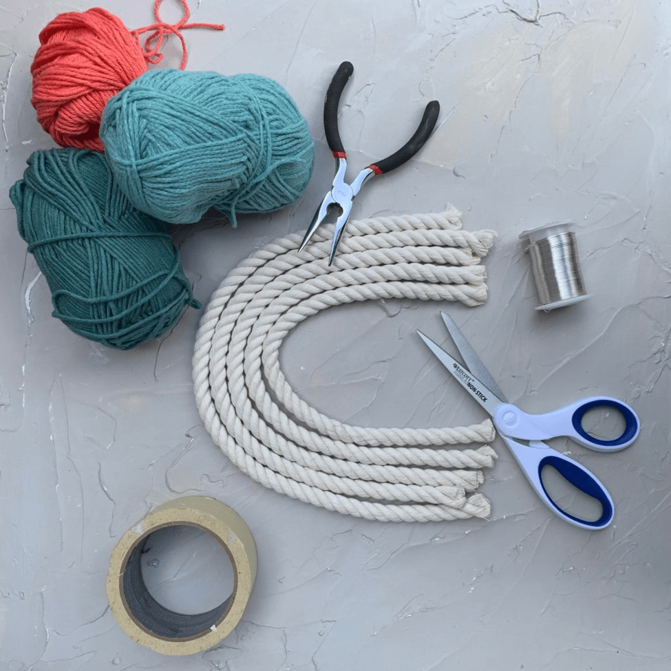 Color Box Hanging Rope Rope Rainbow Wall Hanging Kit