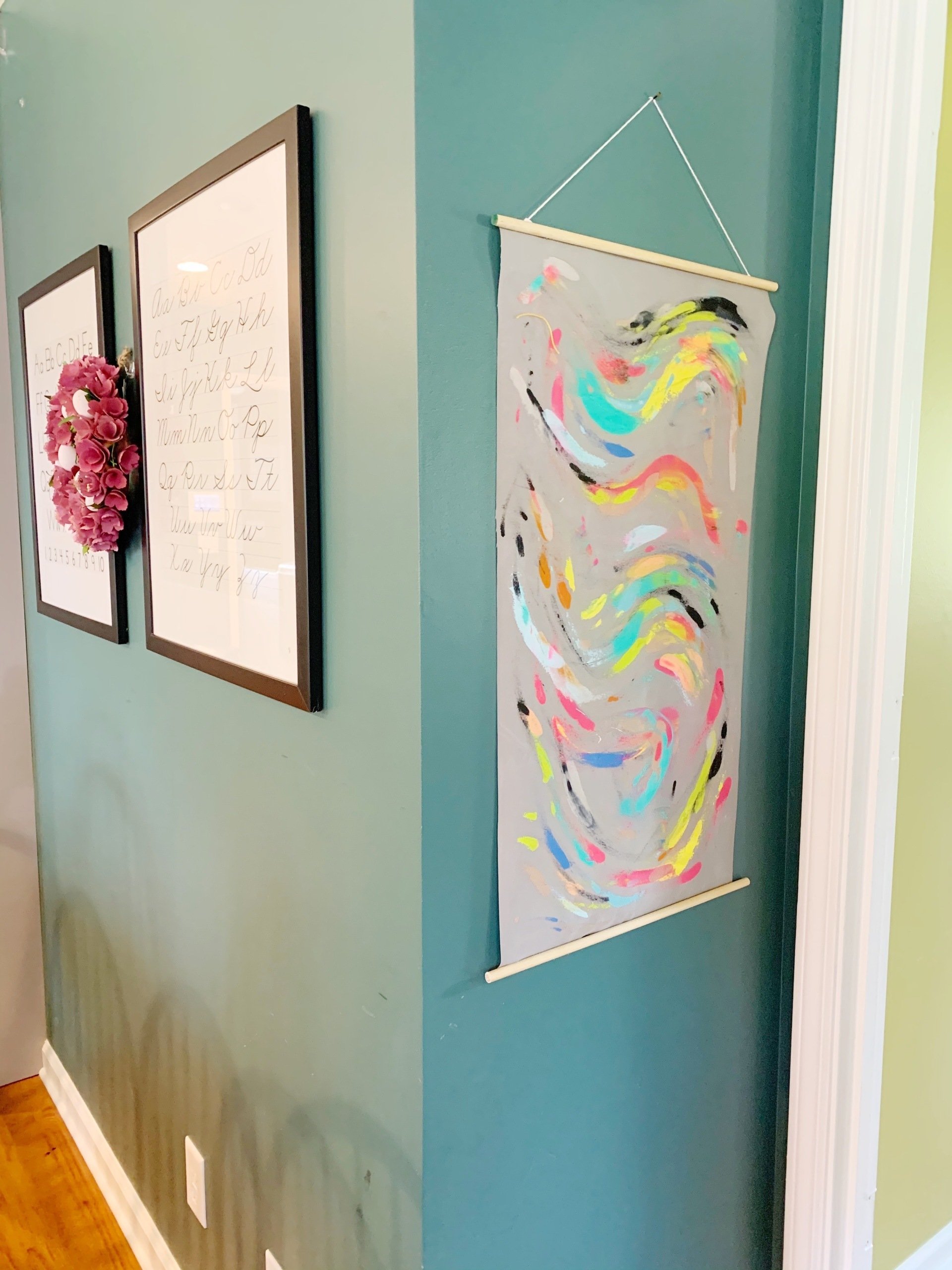 Smear Paint Abstract Art