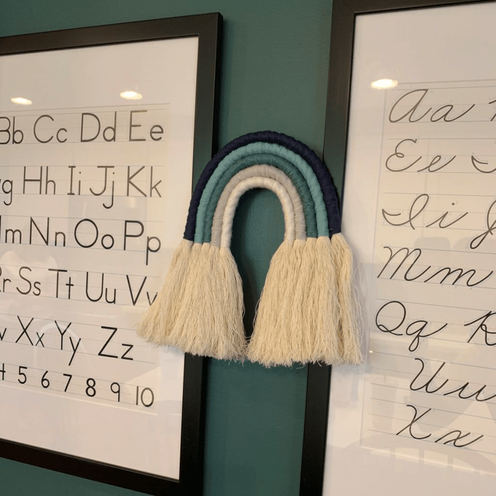 Color Box Hanging Rope Rope Rainbow Wall Hanging Kit